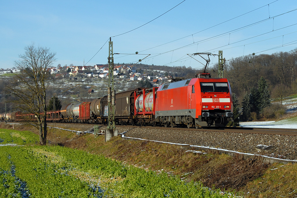 29.12.2017 Streckenabschnitt Uhingen 152 125-1
