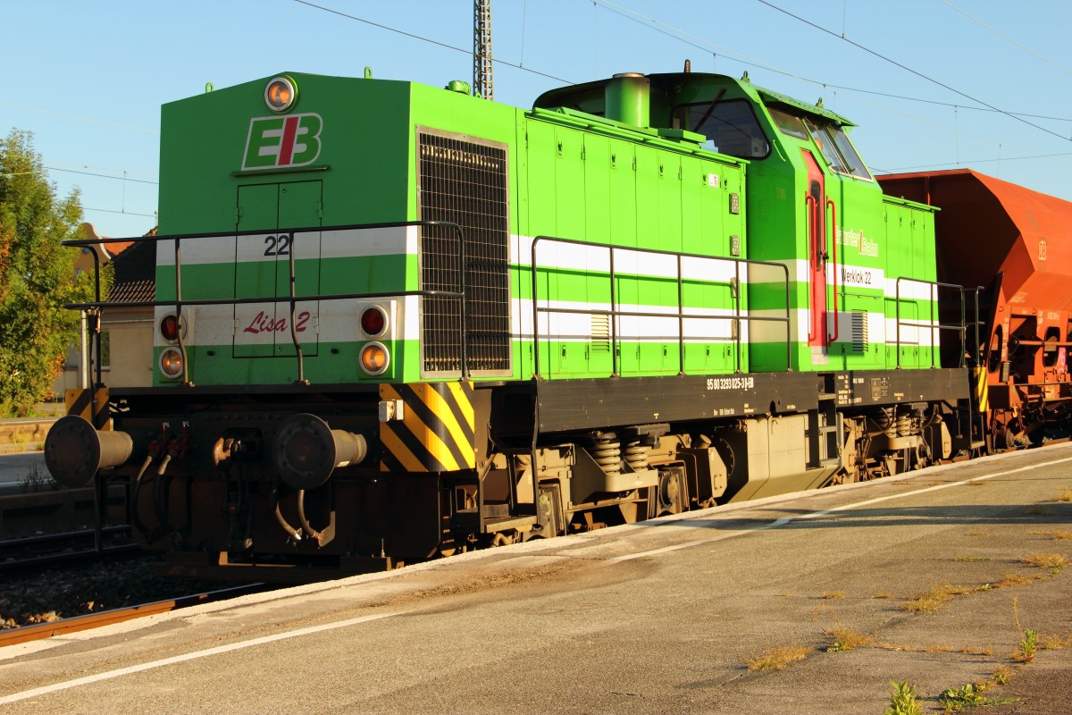 293 025-3 Lisa 2 EIB im Coburger Bahnhof am 14.09.2011.  