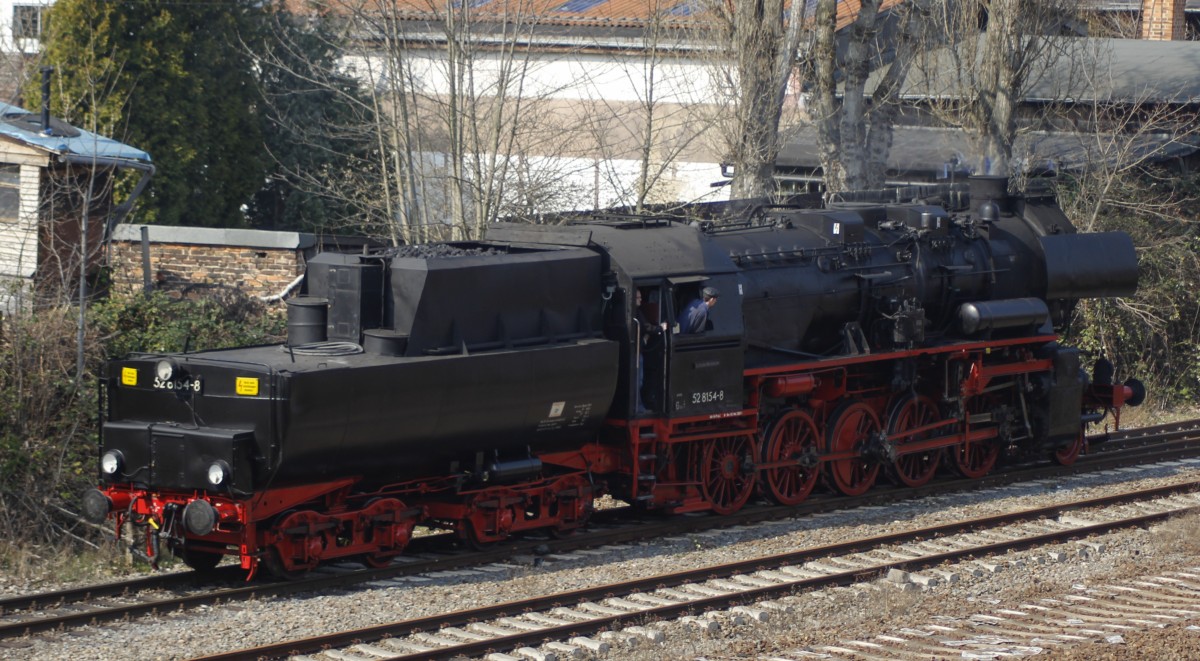 29.3.14 / 52 8154-8 bot Führerstandmitfahrten Anlässlich der 13. Leipziger Eisenbahntage an