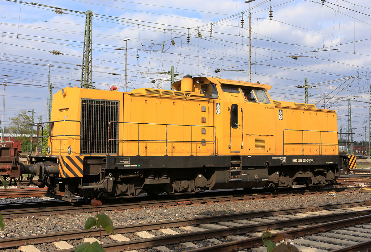 293507 (V150.01)im Rangierbahnhof Nürnberg am 7.5.2019