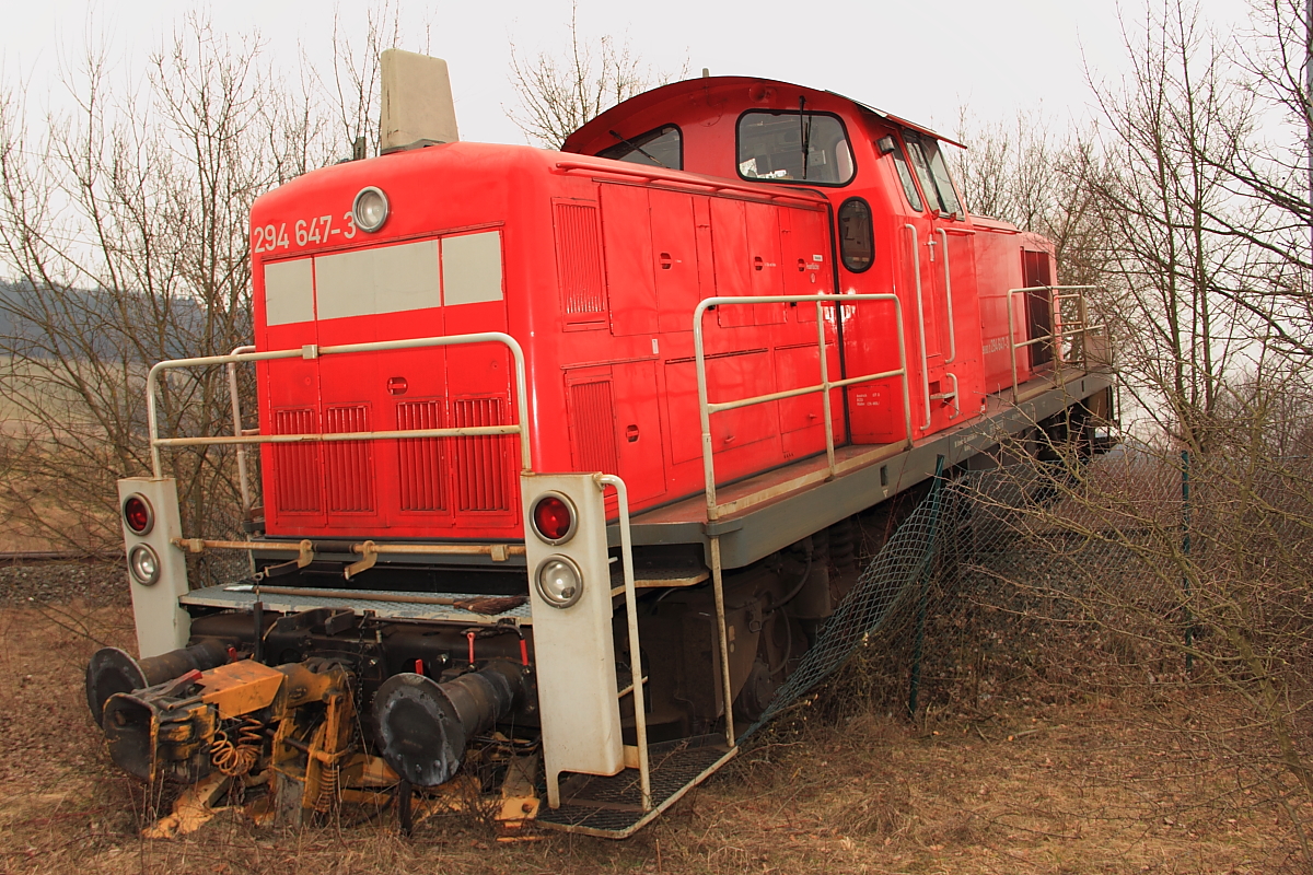 294 647-3 DB Schenker Rail in Kronach/ Neuses am 28.03.2013.