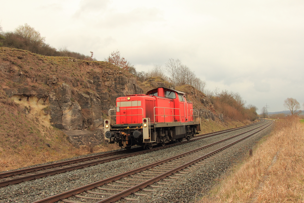 294 648-1 DBSR bei Burgkunstadt am 30.03.2016.
