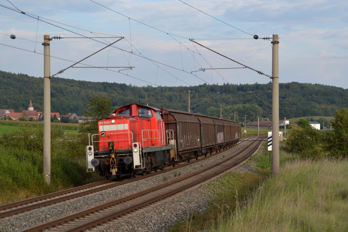 294 648-1 mit einem EK am 18.09.2014 bei Oberdachstetten