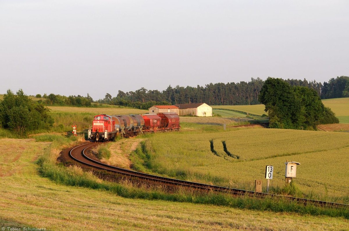 294 676 (98 80 3294 676-2 D-DB) mit EK56939 am 18.06.2013 bei Burgstall (Strecke Amberg - Schnaittenbach)