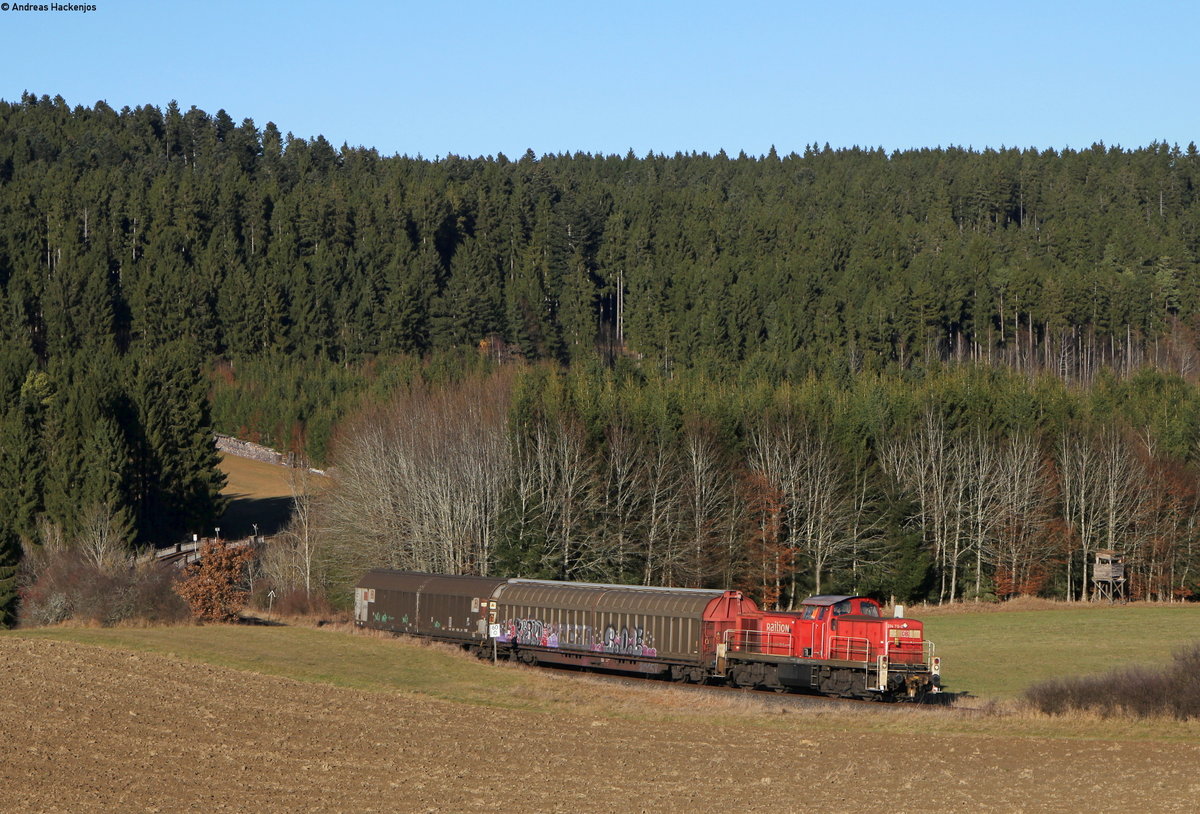 294 719-0 mit dem EK 55837 (Villingen(Schwarzw)-Neustadt(Schwarzw)) bei Unadingen 28.11.16