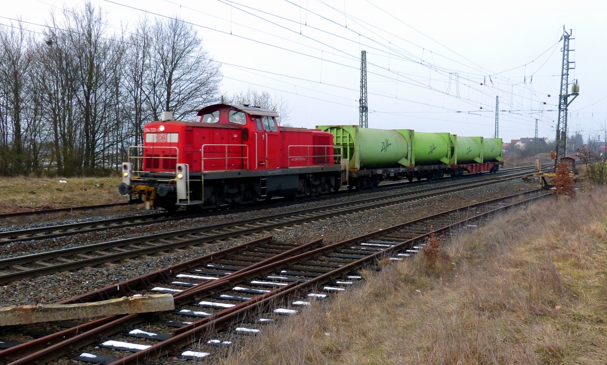 294 729-9 mit kurzer Übergabe bei Breitengüßbach (bei Bamberg 31.01.2014 