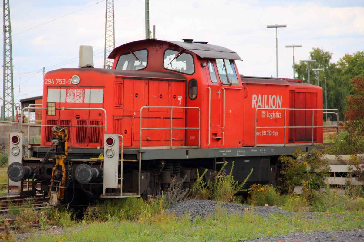 294 753-9 DB Schenker in Lichtenfels am 22.08.2104.