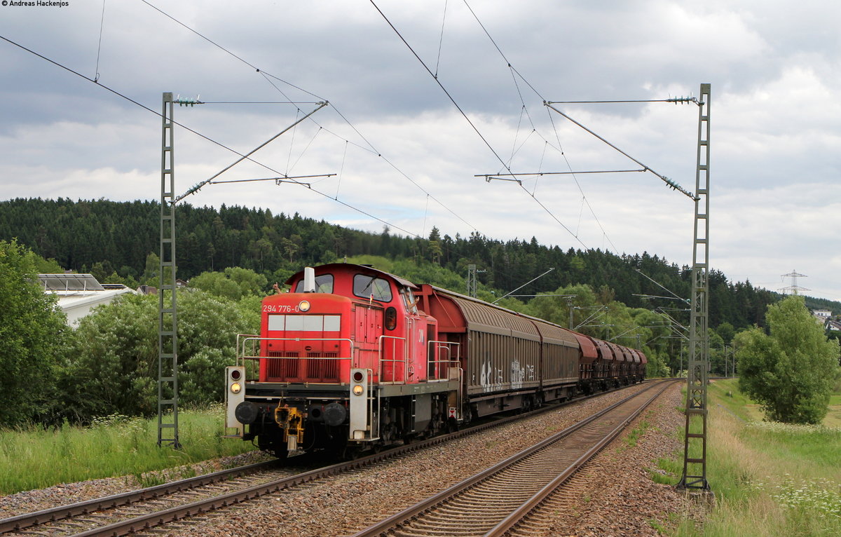 294 776-0 mit dem EK 55838 (Neustadt(Schwarzw)-Villingen(Schwarzw)) bei Marbach 27.6.16