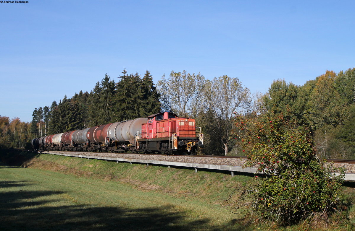 294 803-2 mit dem GC 60482 (Karlsruhe Raffiniere-Rammelswiesen) bei Schwenningen 12.10.18