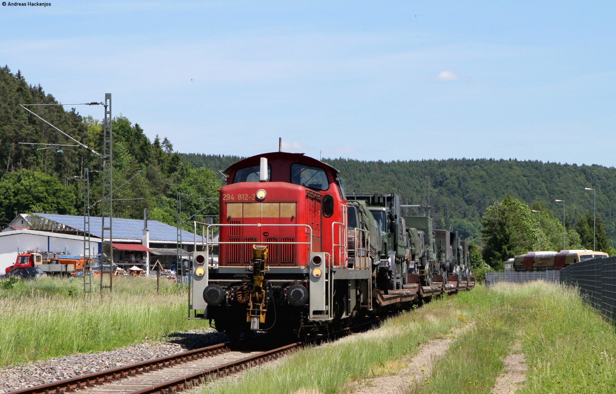 294 812-3 beim rangieren in Immendingen 3.6.15