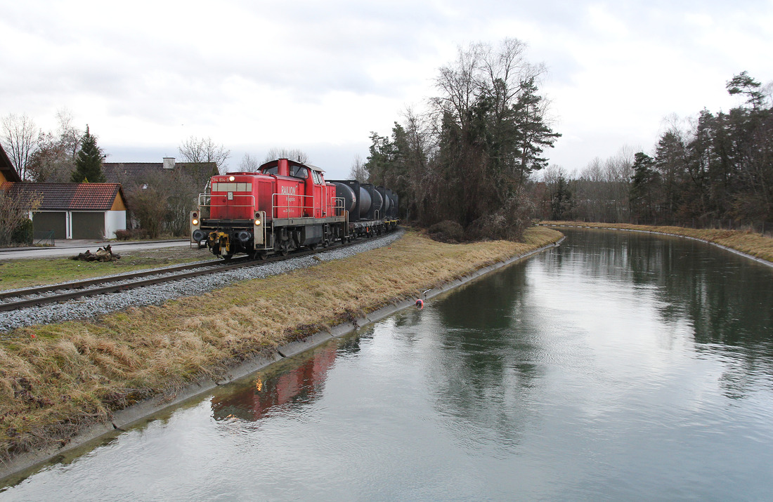 294 814 als Rangierfahrt von Garching (Alz) zum SKW-Werk in Hart an der Alz // Garching // 2. März 2017
