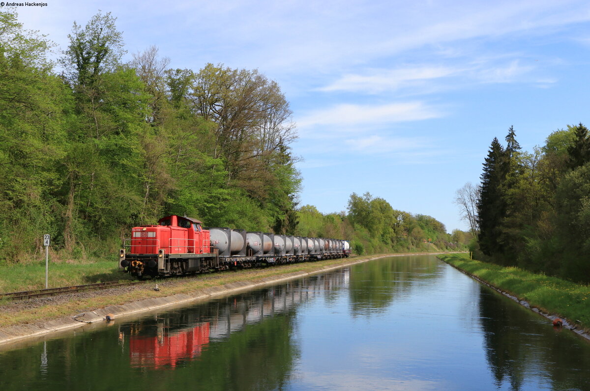 294 836-2 mit dem EZK 54075 (Garching(Alz)-Trostberg) bei Trostberg 10.5.21