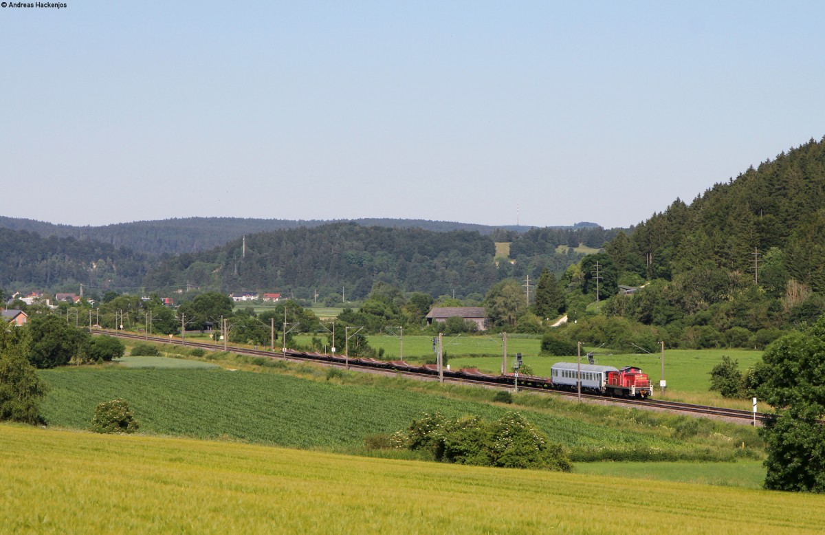 294 844-6 mit dem M 62496 (Immendingen-Villingen(Schwarzw)) bei Immendingen 30.6.15