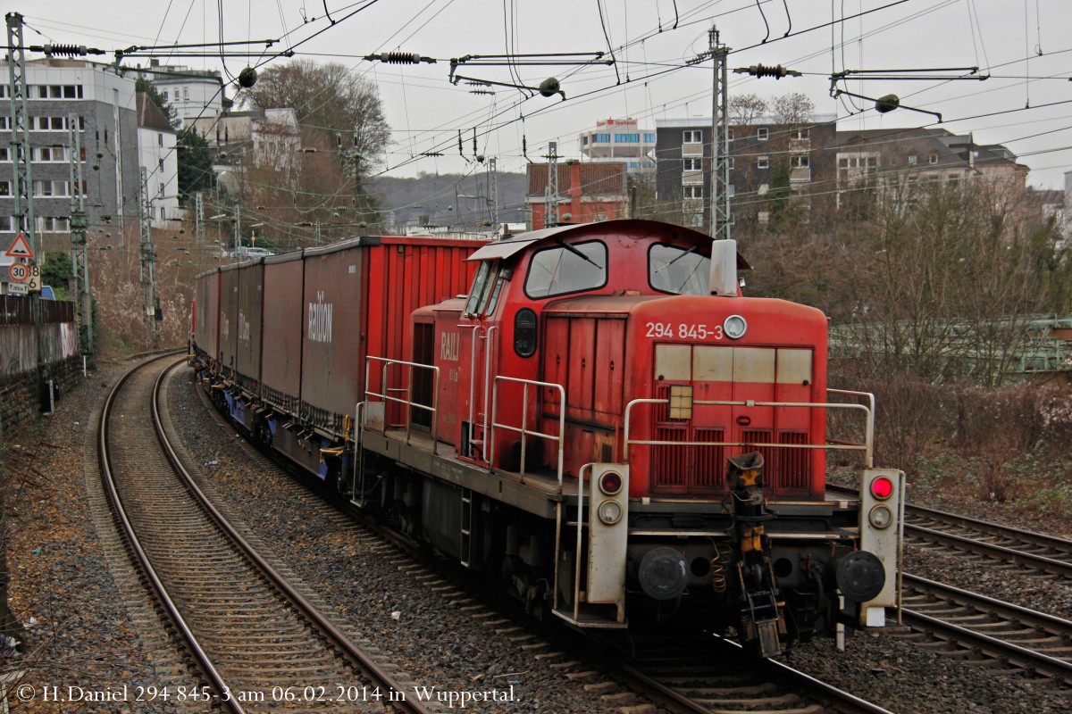 294 845-3 am 06.02.2014 in Wuppertal Elberfeld.