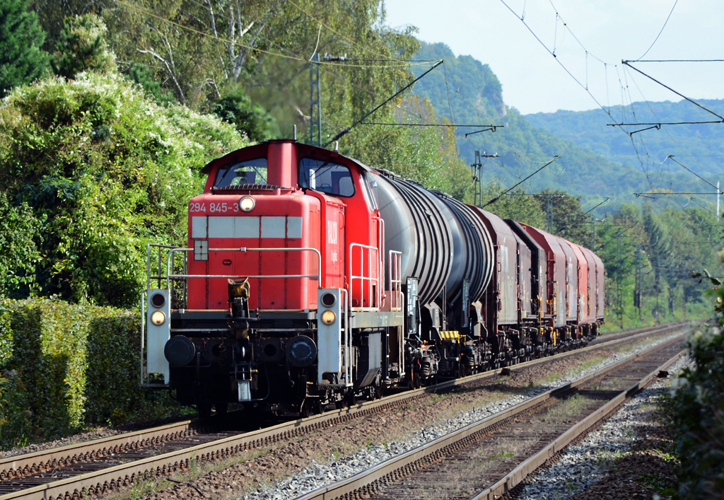 294 845-3 gem. Güterzug durch Bonn-Beuel - 23.09.2014