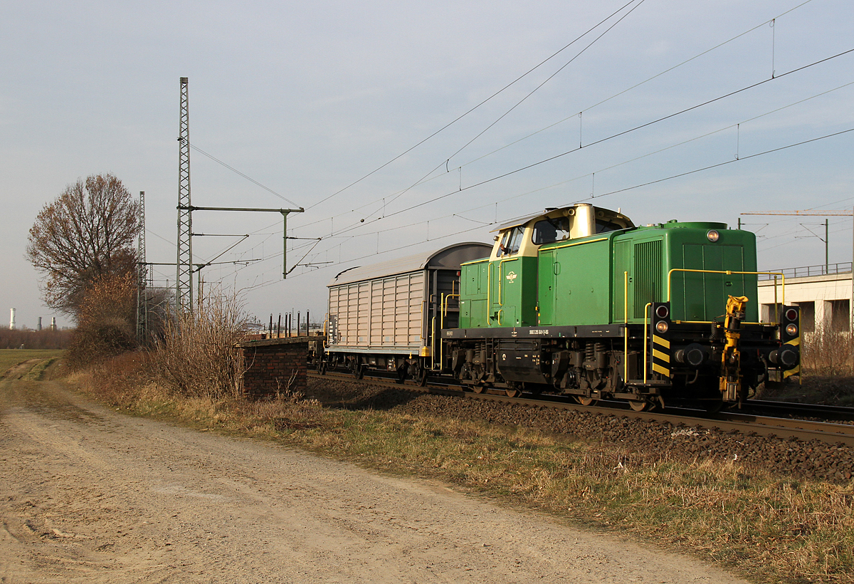 295 049 der BEG bei Porz Wahn am 01.03.2018