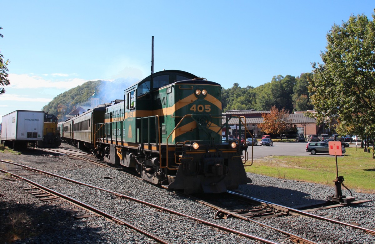 29.9.2013 White River Junction, VT. RS-1 der Green River Mountain RR.