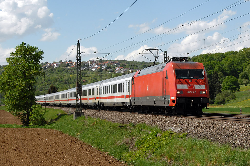 30.04.2018 Streckenabschnitt Uhingen 101 143-6