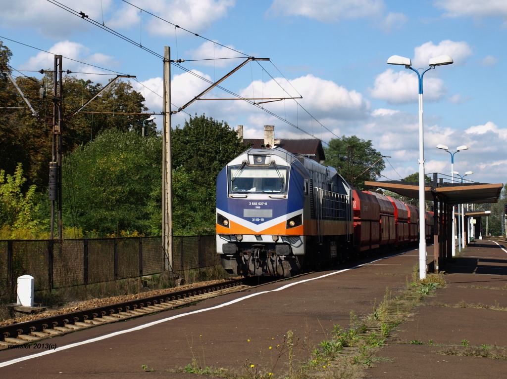 311D-19 mit einem DB Schenker Polen Kohlenzug in Bieruń Nowy(Oberschlesien)