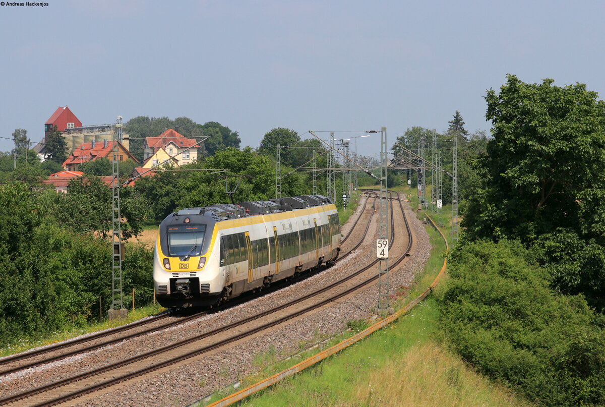 3442 210 als RE 17647 (Stuttgart Hbf-Rottweil) bei Eutingen 20.7.21