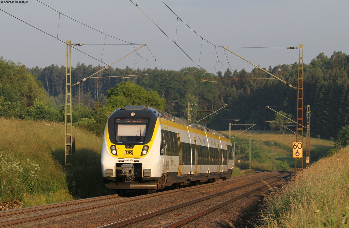 3442 214 als RE 17650 (Rottweil-Stuttgart Hbf) bei Eutingen 6.6.18