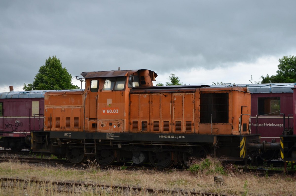 345 257-0 (V 60.03) in Klostermansfeld 29.06.2014