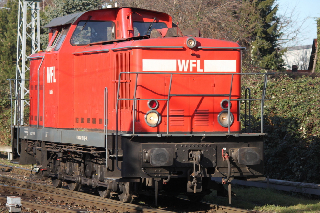 346 931-9(WFL Lok 6)beim Rangieren in Rostock-Bramow.15.02.2019