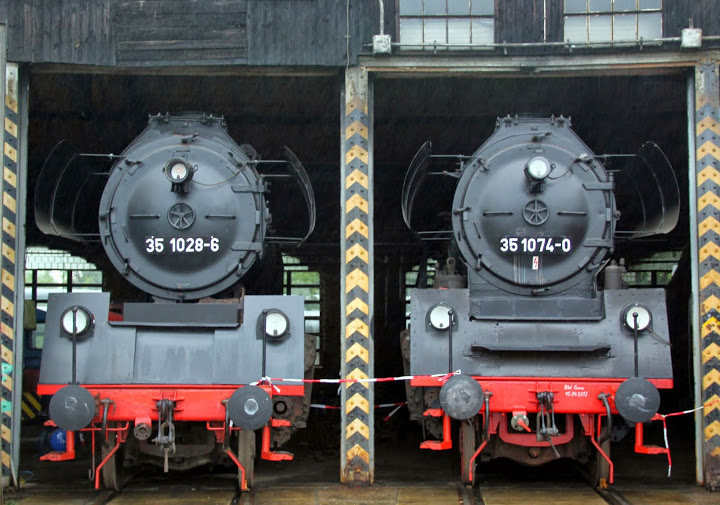 35 1028-6 und die 35 1074-0 waren bei 4. Verkehrshistorische Tage in Gera zusehn. Foto 13.9.14