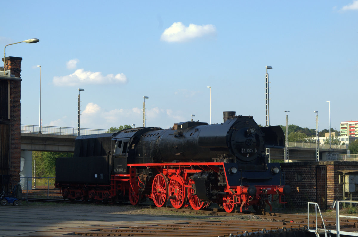 35 1074-0 im BW Gera - Geraer Eisenbahnwelten e.V.  Verkehrshistorische Tage  10.09.2016