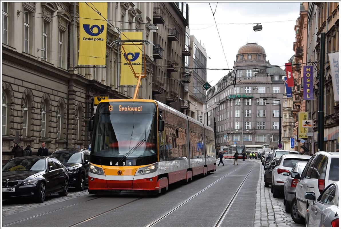 Škoda 15T in der Jindrišskástrasse. (06.04.2017)