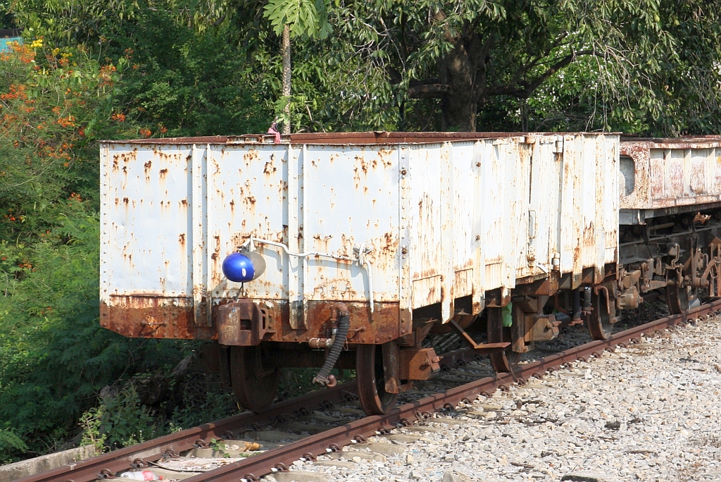 ข.ส.199 (ข.ส. =H.S./High Sided Wagon) am 10.Dezember 2023 in der Ton Samrong Station.