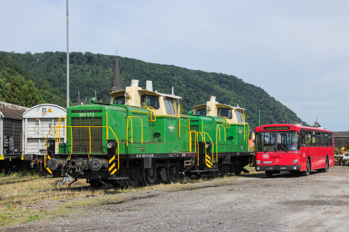 360 573 und 365 131-2 am 06.06.2026 in Brohl.