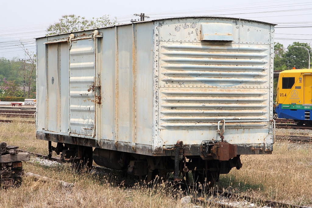 ต.ญ.151716 (ต.ญ.=C.G./Covered Goods Wagon, Bauj. 1980, Makkassan-Workshop) am 22.März 2025 in der Den Chai Station.