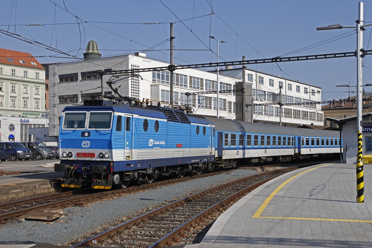 362 173 in Brno hlavni nadrazi am 13.03.2017.