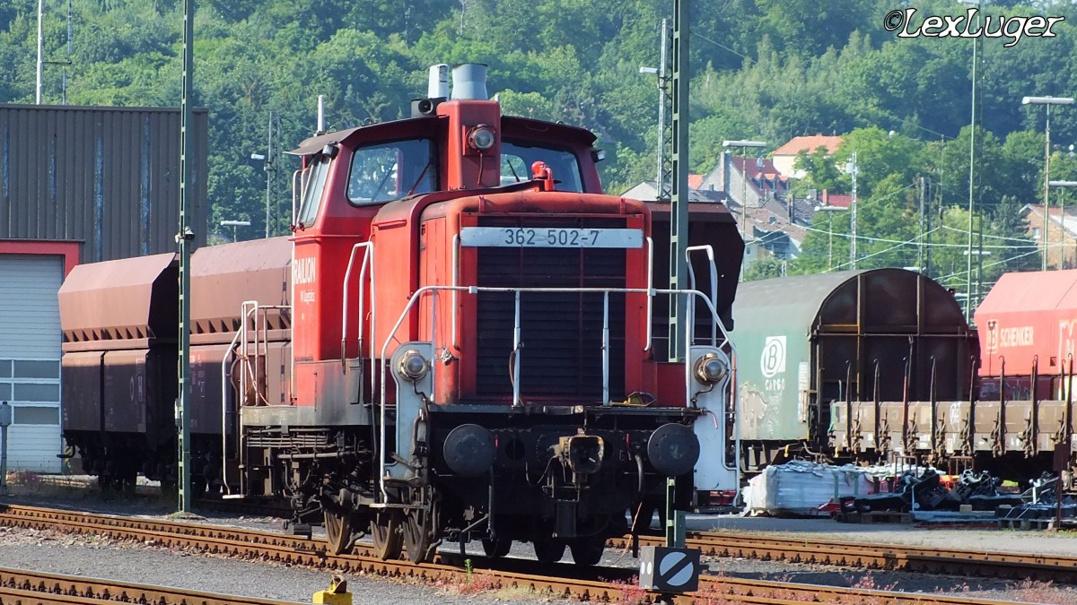 362 502-7 auf einem Abstellgleis in Saarbrücken am Güterbahnhof den 13.06.2015