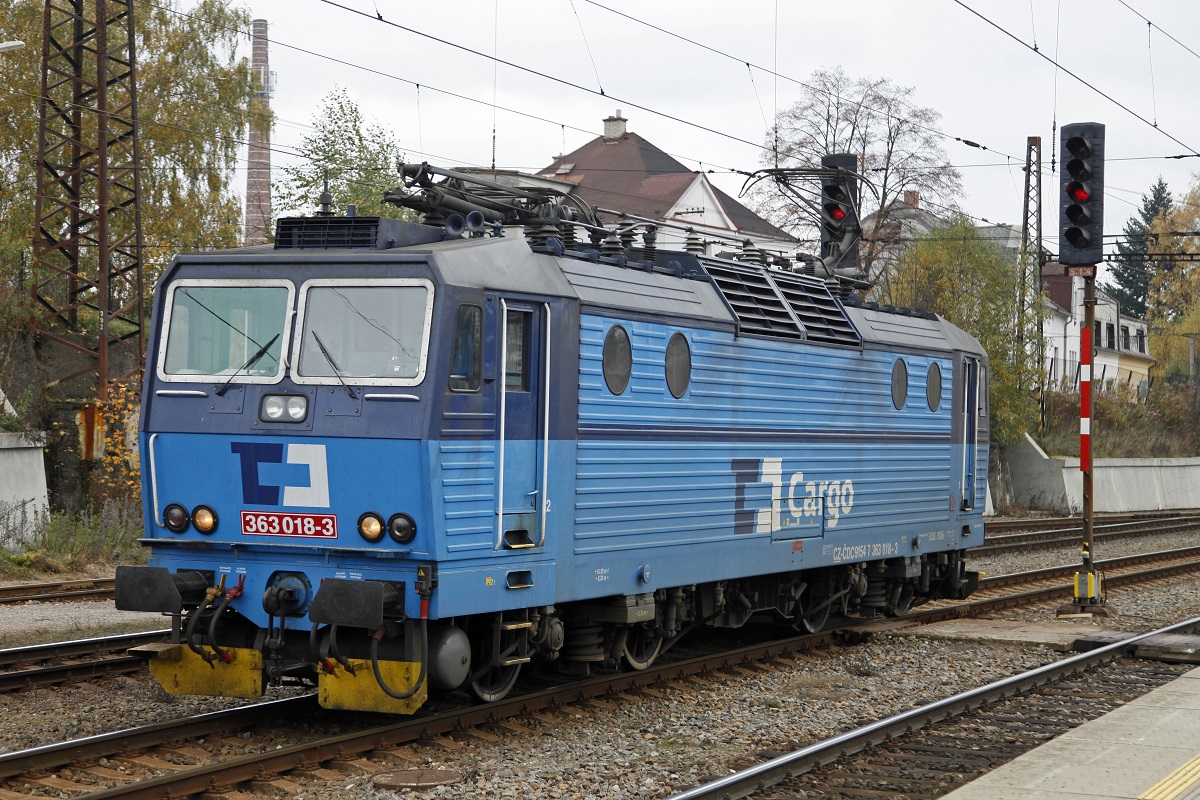363 018 in Cseka Trebova am 23.10.2013.