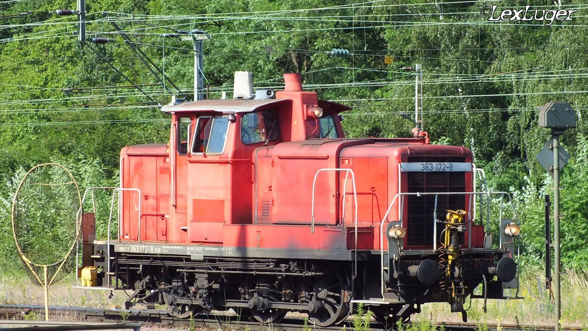 363 172-8 abgestellt am Saarbrücker Güterbahnhof den 13.06.2015