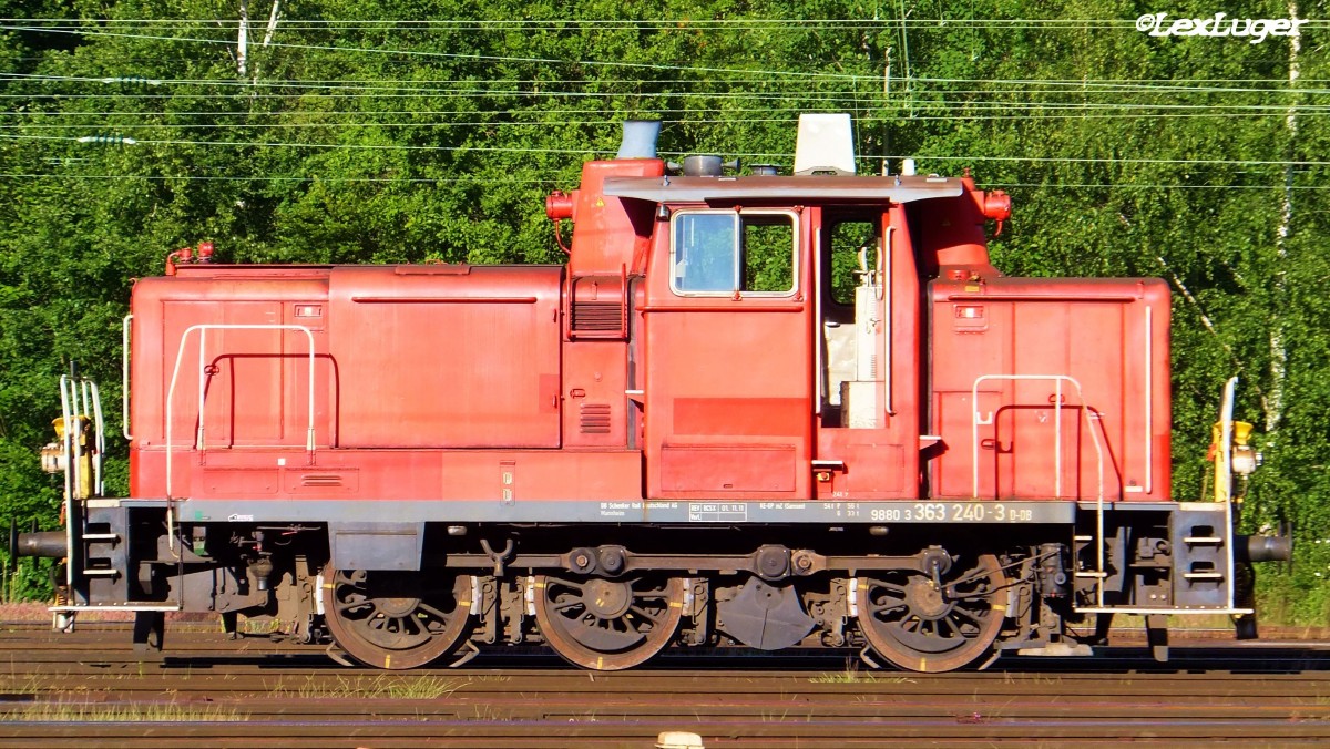 363 240-3 abgestellt am Saarbrücker Güterbahnhof den 03.06.2015