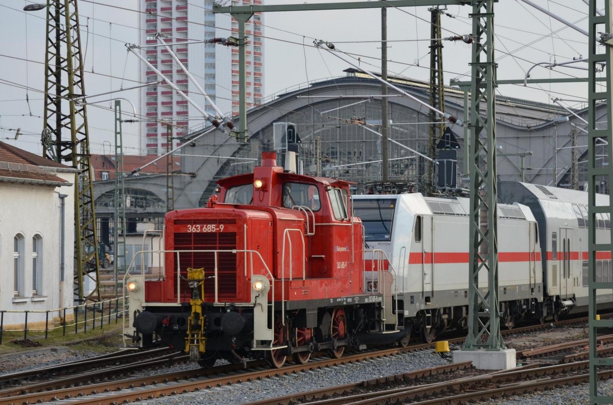 363 685-9 der Railsystems RP GmbH im Leipzig Hbf 16.03.2016