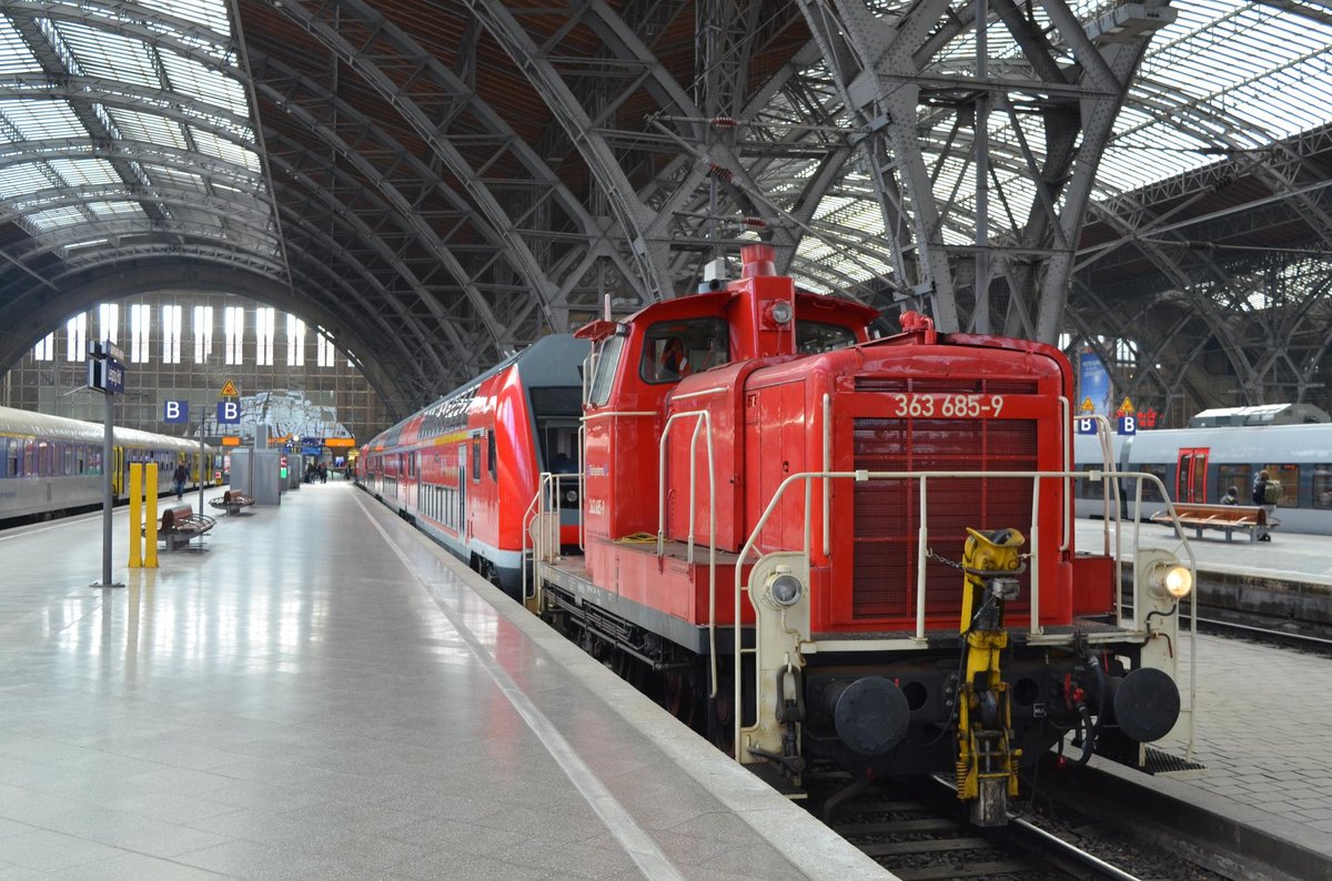 363 685-9 der Railsystems RP GmbH im Leipzig Hbf 23.10.2016 