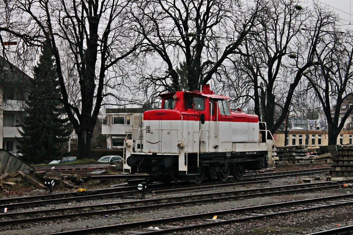 364 847-4 von er ELBA Logistik am 17.01.2015 im Bahnhofsareal von Müllheim (Baden) abgestellt und wartet auf neue Aufgaben.