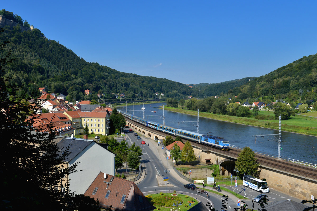 371 004 mit einem EC am 05.09.2017 bei Königstein. 