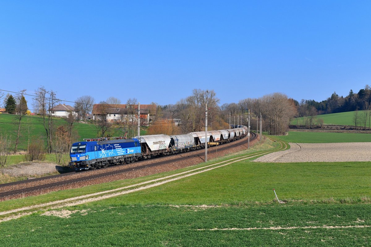 383 010 mit GAG 45192 am 31.03.2019 bei Kimpling. 
