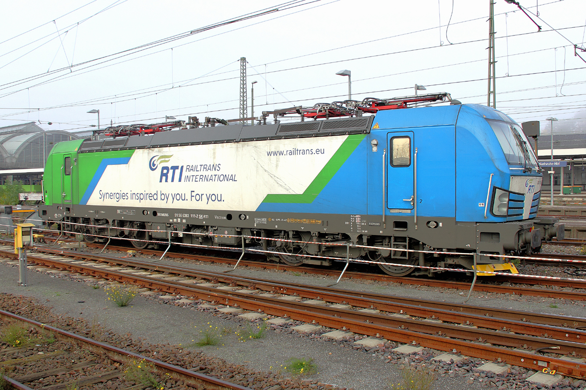 383 111-2 SK-RTI / Railtrans International, s.r.o. / Hauptbahnhof Karlsruhe / 18.11.2020