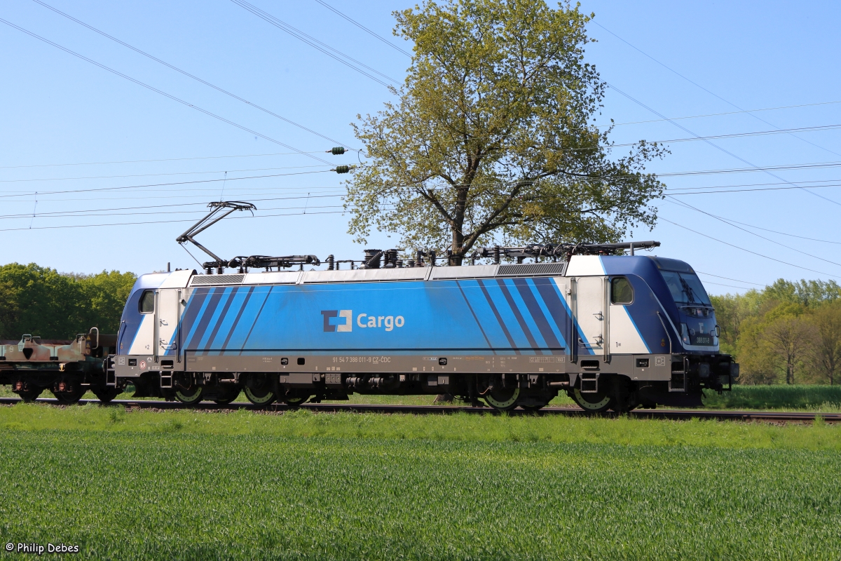 388 011-9 (CD Cargo) in Hamm, 26. April 2025