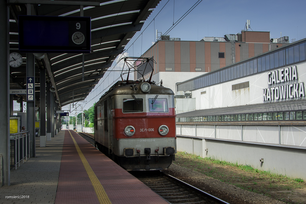 3E/1-006 in Bahnhof Katowice am 02.06.2018.