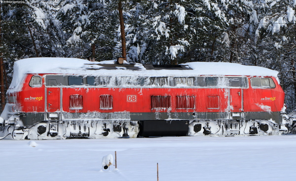 40 80 9475 195-0; 218 456-0 und 40 80 947 5206-5 als Sperrf 91644 (Triberg-Hornberg) bei Niederwasser 15.1.21