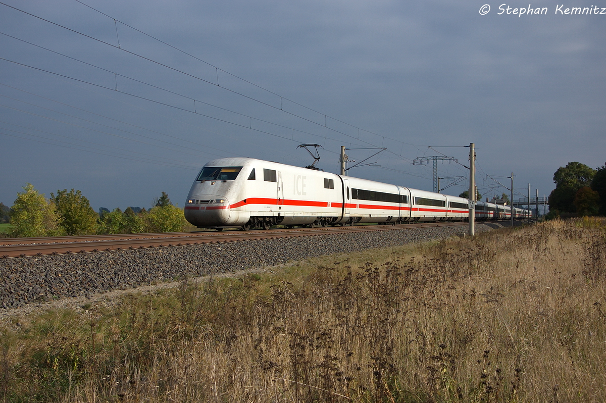 401 009-6 als ICE 693 von Berlin Hbf(tief) nach M�nchen Hbf in Vietznitz. 08.10.2013