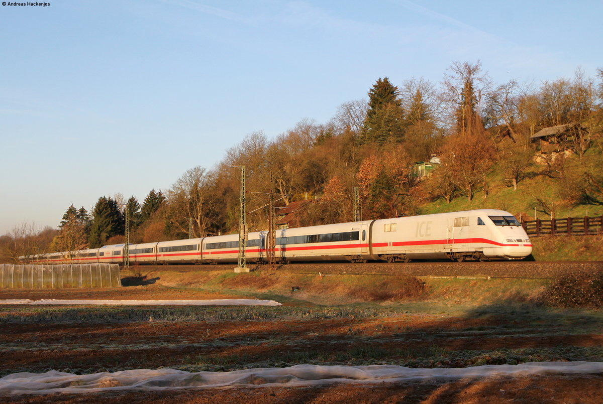 401 010-4  Gelsenkirchen  als ICE 699 (Stuttgart Hbf-München Hbf) bei Reichenbach 20.3.19