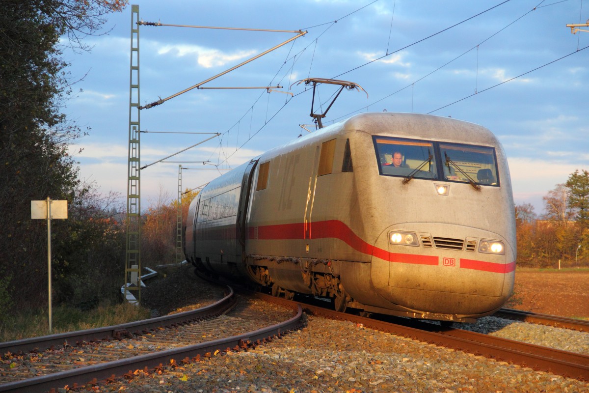 401 015-3 DB (Messzug) bei Redwitz am 05.11.2013.
